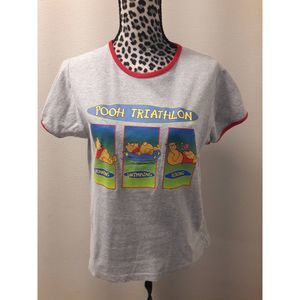 Winnie Pooh Women's Triathlon T-Shirt Sz S/M